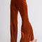 Umgee High Rise Elastic Waist Flare Pants